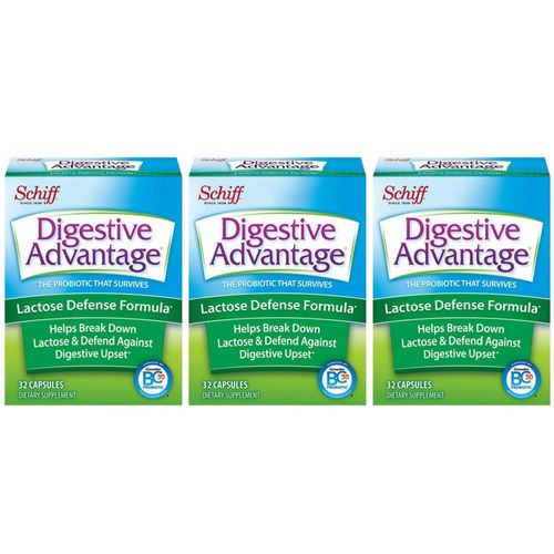 Digestive Advantage Lactose Defense  formula, 32 Capsules (Pack of 3)
