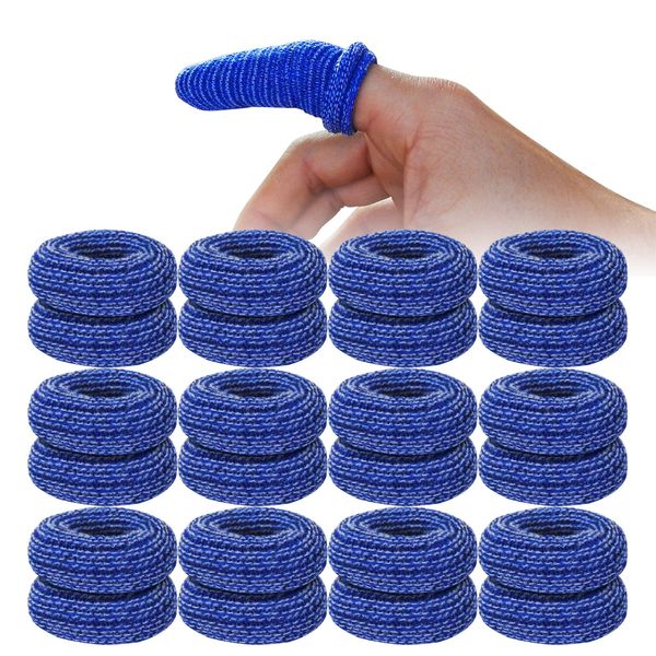 12pc RE-GEN First Aid Blue Kitchen Catering Blue Detectable Tubular Finger Cot Bob Buddies Bandage Dressings