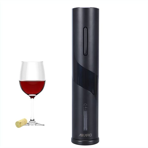 AIKARO Electric Wine Bottle Opener Automatic Electronic Corkscrew, Battery Operated