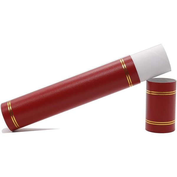 GraduatePro Graduation Scroll Degree Diploma Tube Holder A4 Paper Marriage Birth Award Record of Achievement Folder Red