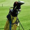 BIG TEETH Golf Stand Bag Leg Tether Strap Adjustable Length Magictape Black PU Leather