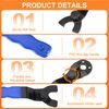 sourcing map 1pcs Angle Grinder Wrench 0.4"-1.6"(10-40mm) Range Universal Adjustable Lock Nut Pin Replacement Wrenches Spanner for Angle Grinder Machine Table Grinder Marble Machine, Blue