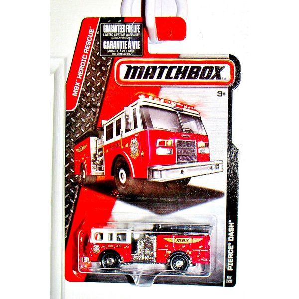MATCHBOX 2015 RELEASE PIERCE DASH FIRE TRUCK DIE-CAST