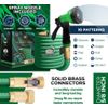 NEW! 25ft Non-Expandable Garden Hose with Spray Nozzle, Heavy Duty Solid Brass