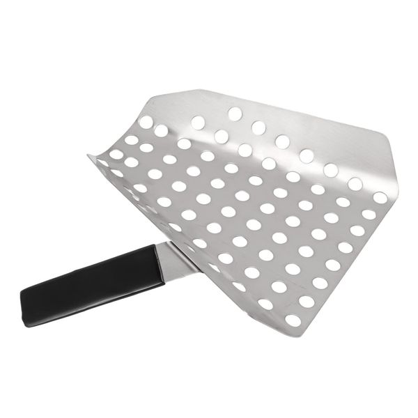 Pommes Frites Schaufel, Popcorn Schaufel Verdicken Edelstahl, Pommesschaufel mit rechtem Griff, Heimkino-Schaufel-Multifunktionale, für Snacks Desserts Eisgetrocknete Waren