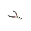 AKORD Mini Extra Long Nose Plier with Spring, Silver/Black
