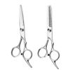 Hair Cutting Scissors Set, Flat and Tooth Design, Stainless Steel