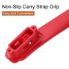 Sourcing Map 2 Pcs Luggage Handle Replacement - 8.5 Inch Suitcase Carry Strap, Plastic Pull Grip With Screws for Box Case, Bright Red