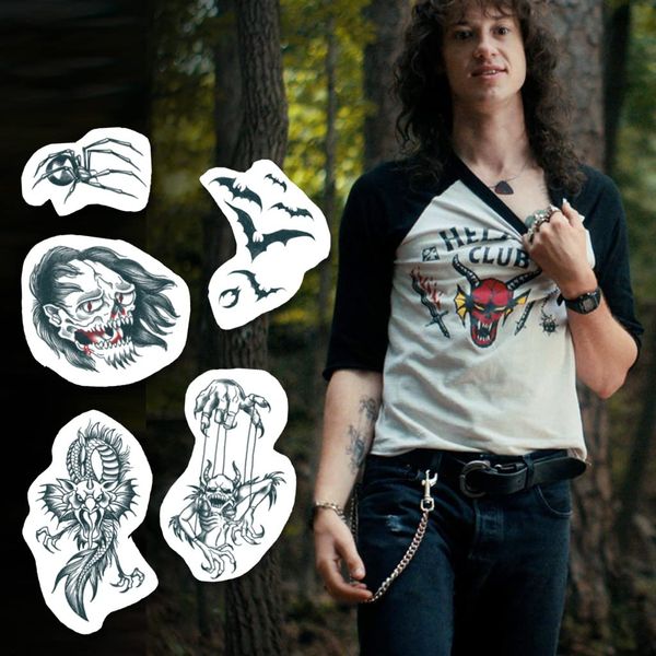 Eddie Munson Temporary Tattoos / Eddie Munson Costume