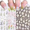 LANODO 3 Pcs Nail Stickers, 5D, Spring, Multiple Styles, DIY Nail Seal Set, Flowers, Grass