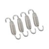 Partuto 4 Pcs 55mm 2.17" Motorcycle Muffler Exhaust Pipe Spring Silver Tone Replacement