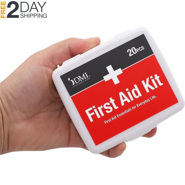 Mini 20-Piece First-Aid Kit for Travel Survival Camping Backpack Pocket Compact