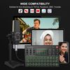 RHM Podcast Equipment Bundle, All-in-One Audio Interface DJ Mixer with Microp...