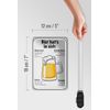 Tin Sign with Saying 12 x 18 cm Beer Magnesium Potassium Vitamins Decorative Sign