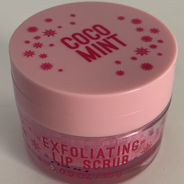 Bath & Body Works Coco Mint Exfoliating Lip Scrub Jojoba & Beeswax Oil .5 oz New