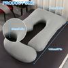 J-Shape Cooling Pregnancy Pillow Maternity Full Body Side Slepping Support