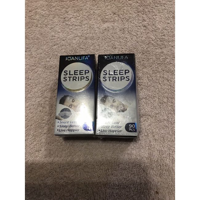 Soanufa Sleep Strips 90 pcs.  - Improve Sleep Quality Snore Less 2 Pack