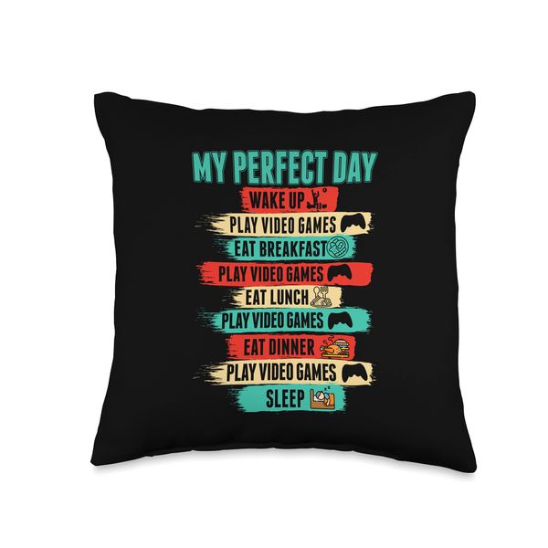 Videospiele Kid Cool Konsole Gamer Throw Pillow