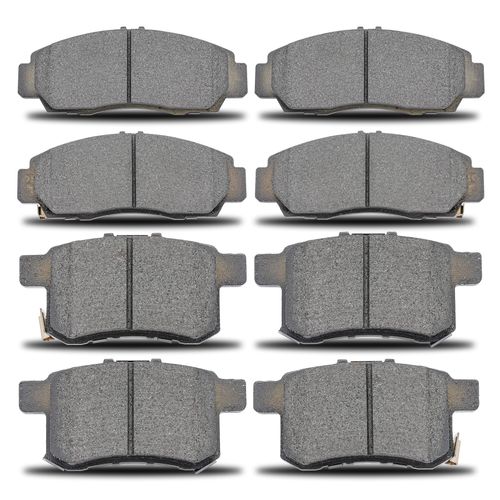 D1506 D1451 Front Rear Semi-metallic Brake Pads Sets Compatible with Honda Accord 2008-2012, Acura TSX 2009-2014