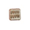mallnoo Long Trapezoid Nail Tips with Light Crystal Set of 24