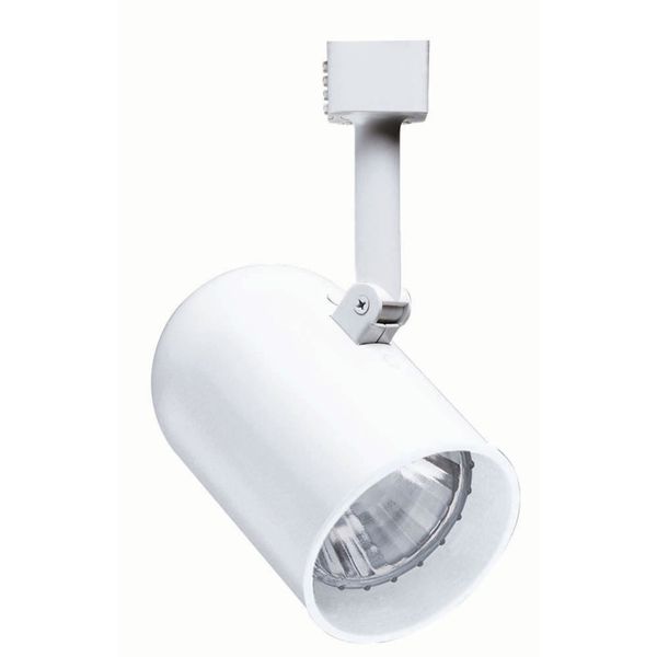 Juno Lighting R500WH 1-Light Round Back Cylinder Trac-Master Head, White Finish