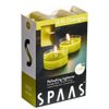 Spaas 12 Maxi Scented Tealights in Transparent Clear Cup, ± 10 Hours, Refreshing Lightness
