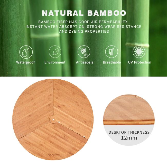 nCamp Collapsible Bamboo Camping Cutting Board