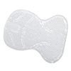 Ovation Perforated Silicon Anti-slip Half White Saddle Pad
