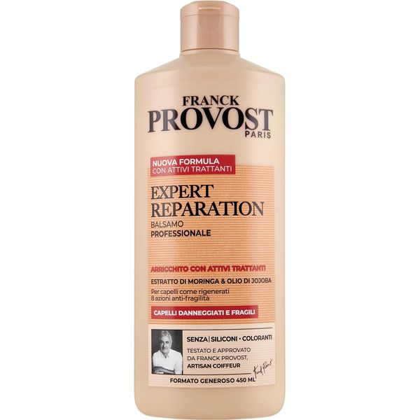 Franck Provost, Expert Reparation Professionelle Behandlung für beschädigtes Haar, reparierende Wirkung, mit Moringa-Extrakt und Jojoba-Öl, 450 ml