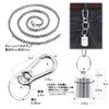 XP Design Portable Wide Mouth Pill Case Necklace Pendant Keychain Aluminum Stainless Steel Waterproof (Set of 4 Colors)