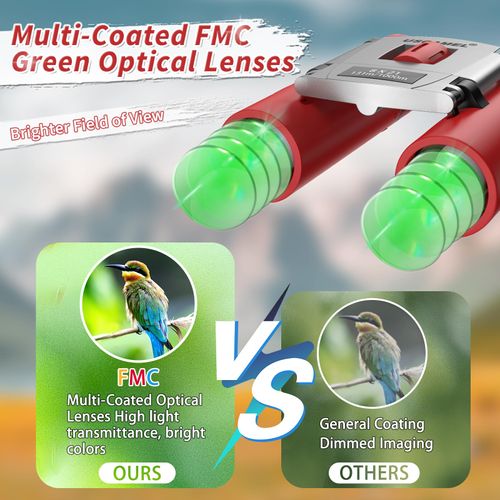 USCAMEL Binoculars Kids,Small 8×21 Binoculars Adults, Mini Binocular for Bird Watching and Hunting