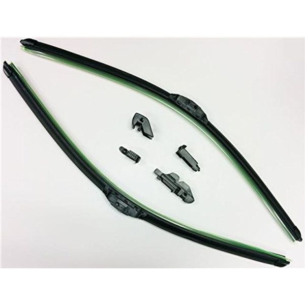 16" + 24" QUALITY PAIR OF FRONT SPECIFIC AERO FLAT WINDSCREEN WIPER BLADES