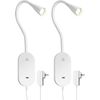 LED Wall Mount Reading Light for Bed, Reading Lamp with USB Output 5 Brightness 