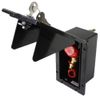 MPK Gas Socket External Socket Supply Flap Motorhome Caravan Boat with Lock Black Rectangle