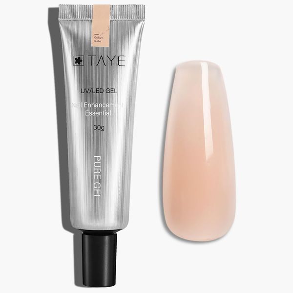 TAYE Poly Extension Gel for Nail Natural Nude Poly Nail Gel Quick Building Nail Strengthener and Nail Art Design Nail Extension Gel Salon for Beginner DIY at Home