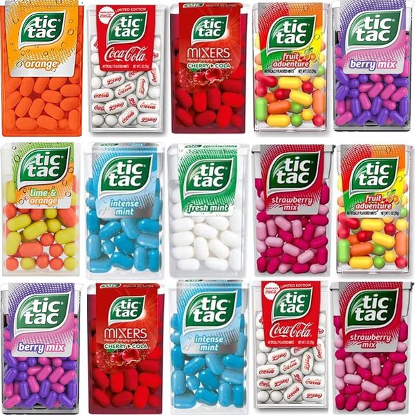 Tic Tac Variety Flavours Sweets 18g | Pick Any 8 Your Favourite Flavour Tic Tac