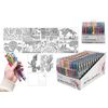 36 Gel Pens and 10 Postcards Set