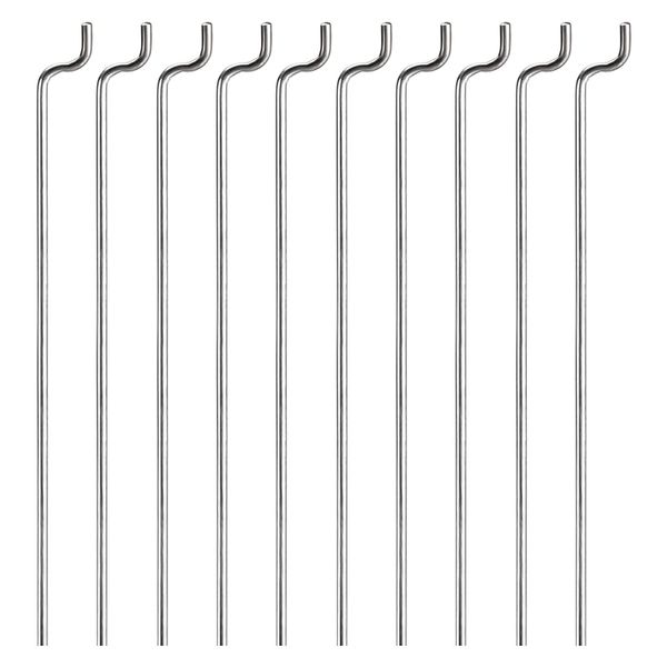 sourcing map 1mm x 80mm (3.1 Inch) Steel Z Pull/Push Rods Parts for RC Airplane Plane Boat Replacement (Pack of 10)