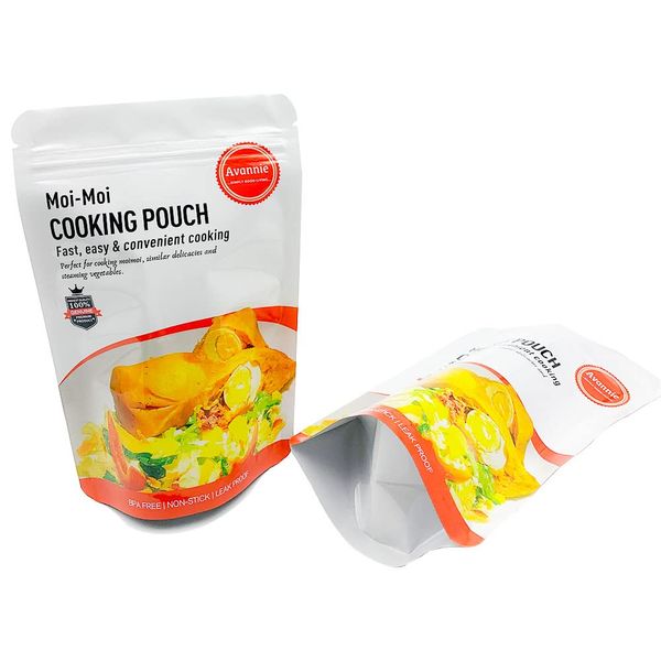 Avannie Moi Moi Cooking Pouch - Pack of 50, White, M (AV-501)