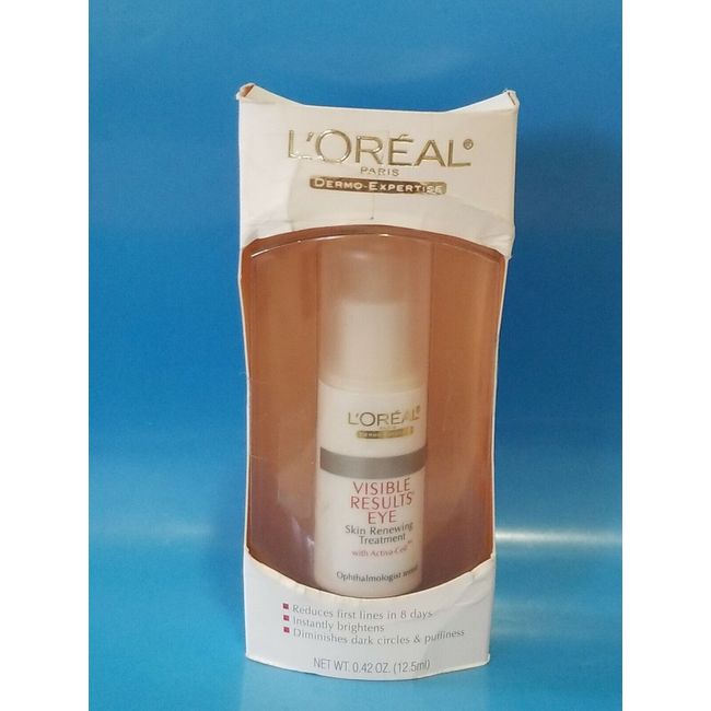 L'OREAL DERMO-EXPERTISE. Skin Renewing Treatment- VISIBLE  RESULTS EYE  0.42 oz