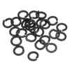 sourcing map Split Lock Washer, M4 304 Stainless Steel Spring Lock Washer 25pcs, Black