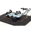 ixo/Ixo Pit Stop Mechanic Set 6 Mechanic Figures, Strut & Cable, Black, 1/43 Scale FIG003SET