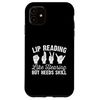 iPhone 11 Deaf Pride ASL Sign Language Lip Reading Hearing Needs Skill Case