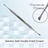 7 Pcs Dental Kit Scraper, Mirror, Serrated Tweezers, Double Ended Picks for Professional Teeth Cleaning Calculus Plaque Remover Made of Stainless Steel for Oral Care with Knurled Handle and Case
