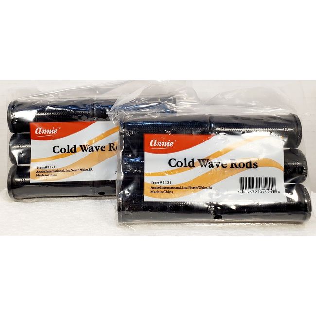 2 pack Jumbo Cold Wave Rods - Rubber Band for Hair Curling and Perm Styling