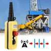Ailao Hoist Push Button Switch, Hoist Control Crane Chain Hoist Push 3 Button Hoist Switch, Lifting Pendant Controller with Emergency Stop