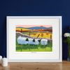 'Baaad Girls' Mounted Print by Thomas Joseph - Sheep Art