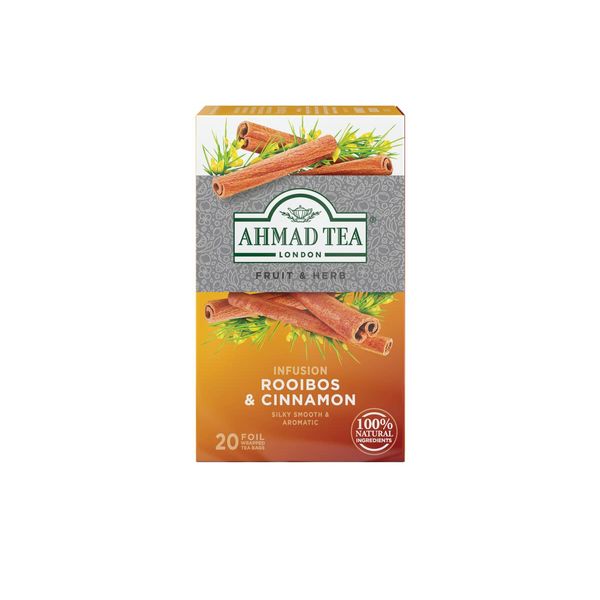 Ahmad Tea Tea Infusion, Rooibos & Cinnamon, 30G, 20 Count