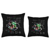 Magic-Cube math formulas chalk drawing Cult Retro Cool Throw Pillow