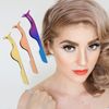 1 Pcs False Eyelashes Applicator, Remover Tweezer, Professional Stainless Steel Fake Lashes Comestic Tool, Eyelashes Clip for Girls, Women (Colourful)